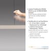 Schöner Wohnen-Kollektion Adriana Round sandfarbene LED Esstisch-Pendelleuchte Länge 160 cm
