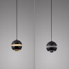 Schöner Wohnen-Kollektion LINI LED Kugel-Pendelleuchte mit transparentem Glasschirm