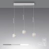 SCHÖNER WOHNEN-Kollektion LINI LED 3-flammige weiße Esstisch-Pendelleuchte aus Glas, Länge 60 cm
