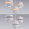 SCHÖNER WOHNEN-Kollektion LINI LED 3-flammige weiße Esstisch-Pendelleuchte aus Glas, Länge 60 cm