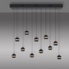 SCHÖNER WOHNEN-Kollektion LINI LED 11-flammige Pendelleuchte mit transparenten Glaskugeln