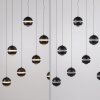 SCHÖNER WOHNEN-Kollektion LINI LED 11-flammige Pendelleuchte mit transparenten Glaskugeln