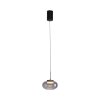 SCHÖNER WOHNEN-Kollektion SIA LED Rauchglas-Pendelleuchte fürs Schlafzimmer 20 cm