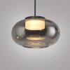 SCHÖNER WOHNEN-Kollektion SIA LED Rauchglas-Pendelleuchte fürs Schlafzimmer 20 cm