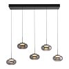 Schöner Wohnen-Kollektion SIA LED 5-flammige Esstisch-Pendelleuchte höhenverstellbar 110 cm modern