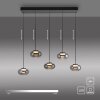 Schöner Wohnen-Kollektion SIA LED 5-flammige Esstisch-Pendelleuchte höhenverstellbar 110 cm modern