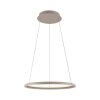 Schöner Wohnen-Kollektion QUILLO sandfarbene LED Ring-Pendelleuchte 3000 K 4860 lm 36 W