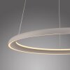 Schöner Wohnen-Kollektion QUILLO sandfarbene LED Ring-Pendelleuchte 3000 K 4860 lm 36 W