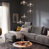 SCHÖNER WOHNEN-Kollektion POSH LED Esstisch-Pendelleuchte 5-flammig mit Rauchglas
