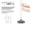 SCHÖNER WOHNEN-Kollektion POSH LED Esstisch-Pendelleuchte 5-flammig mit Rauchglas