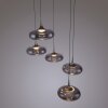 SCHÖNER WOHNEN-Kollektion POSH LED Esstisch-Pendelleuchte 5-flammig mit Rauchglas