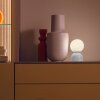 Schöner Wohnen-Kollektion RUDI LED Kugel-Tischleuchte mit weiß mattem Glasschirm und Touchdimmer