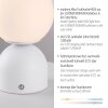 Schöner Wohnen-Kollektion RUDI LED Kugel-Tischleuchte mit weiß mattem Glasschirm und Touchdimmer