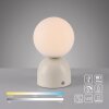 SCHÖNER WOHNEN-Kollektion RUDI LED kabellose Tischleuchte in Kugelform mit Touchdimmer