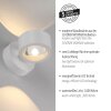 SCHÖNER WOHNEN-Kollektion CHIA LED Wandleuchte mit Kugel innen 3000 K 220 lm 2 W