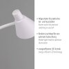 Leuchten Direkt LED Stehlampe PIXIE, gebogener Arm, verstellbar, 3000 Kelvin warmweiß