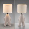 Leuchten Direkt Tischleuchte TED mit figürlichem Keramikfuß und zwei Beinen in Beige