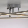 Leuchten Direkt Sputnik-Deckenleuchte SIMON mit Kreuzarmen, silbern, LED 3000 Kelvin warmweiß