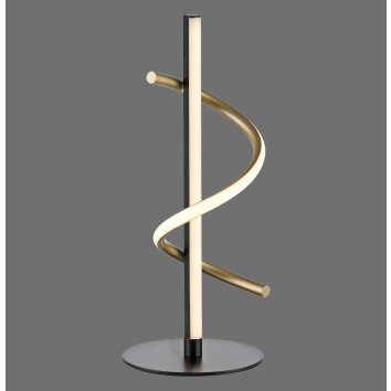 Leuchten Direkt LED Tischleuchte EMANDA mit Messing-Spirale, 3000 Kelvin warmweiß
