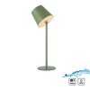 Leuchten Direkt LED Tischleuchte BOTERIA, Memoryfunktion, 3000 Kelvin warmweiß, grün