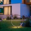 Leuchten Direkt LED Erdspießleuchte ZIRKULU, schwarzer Ring, 3000 Kelvin warmweiß, IP65