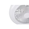 Reality LED weißer Deckenventilator Holmsund, Lichtfarbe einstellbar 3000-6500 Kelvin