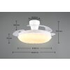 Reality LED Deckenventilator Kiruna, Lichtfarbe einstellbar 2700-6500 Kelvin