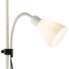 Brilliant Leuchten moderne Deckenfluter-Stehleuchte Spari mit gebogenem Lesearm in Beige