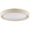Brilliant, flache runde LED-Deckenleuchte Sonora in Beige, 3000 Kelvin warmweiß