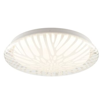 Brilliant LED-Deckenleuchte Oscara, flach-runde Form, Lichtfarbe einstellbar 2700-4000 Kelvin