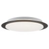 Brilliant Leuchten, moderne LED Deckenleuchte Vittoria, flach und rund, mit weißem Schirm