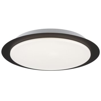 Brilliant Leuchten, moderne LED Deckenleuchte Vittoria, flach und rund, mit weißem Schirm