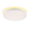 Brilliant weiße LED Deckenleuchte Solistra mit Memoryfunktion, 3000 Kelvin warmweiß