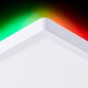 Brilliant weiße LED Deckenleuchte Tanida, Lichtfarbe einstellbar 3000-6500 Kelvin
