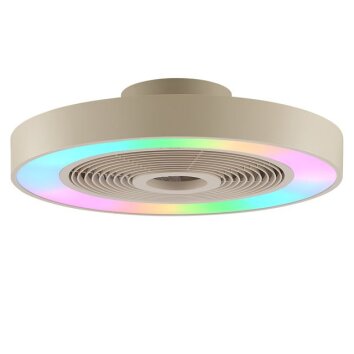 Brilliant LED Deckenventilator Catania, 6 Stufen, Lichtfarbe einstellbar 2700-6500 Kelvin