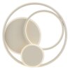 Brilliant beige LED Deckenleuchte Runda, Memoryfunktion, flach-rund, 3000 Kelvin warmweiß