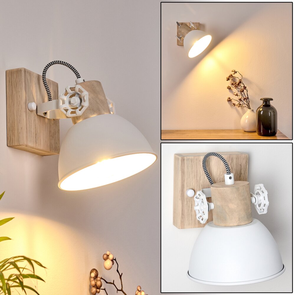 Orny Wandleuchte Holz hell, 1-flammig main product photo