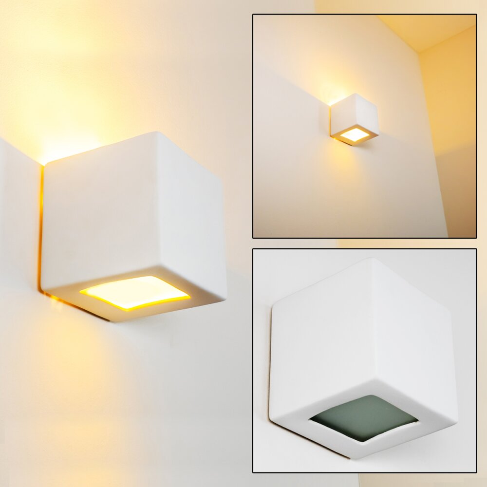 Noto Wandleuchte Weiß, 1-flammig main product photo