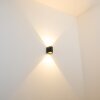 Außenwandleuchte Mora LED Schwarz, 2-flammig