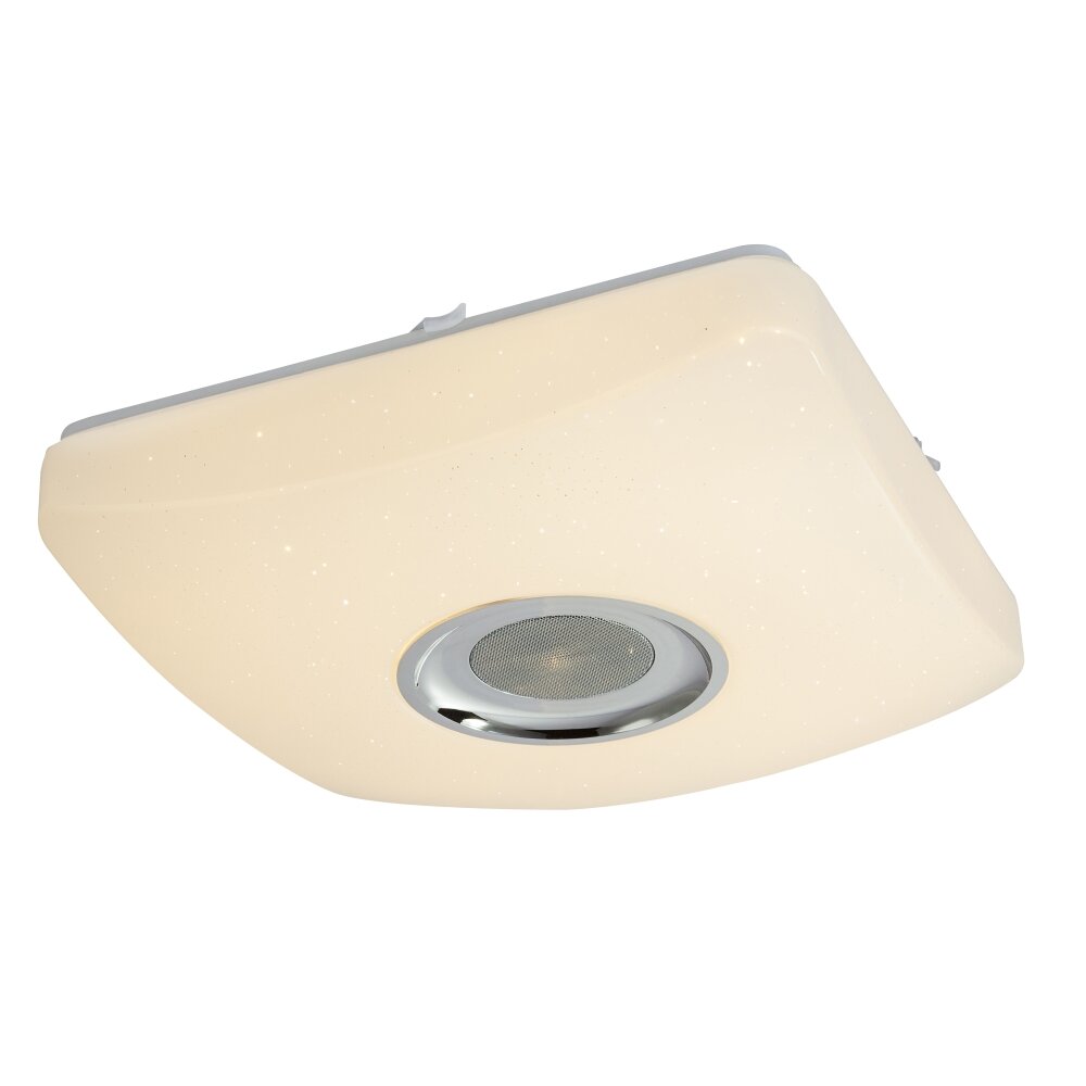 Globo SQUARE Deckenleuchte LED Weiß, 1-flammig, Fernbedienung, Farbwechsler main product photo
