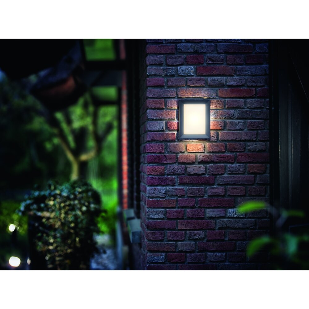 Philips Karp Außenwandleuchte LED Anthrazit, 1-flammig main product photo