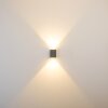 Außenwandleuchte Mora LED Grau, 2-flammig