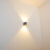 Außenwandleuchte Mora LED Grau, 2-flammig