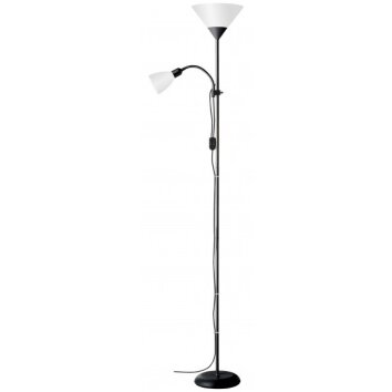 Brilliant Spari Deckenfluter Schwarz, 2-flammig