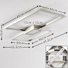 Narpes Deckenleuchte LED Nickel-Matt, 1-flammig