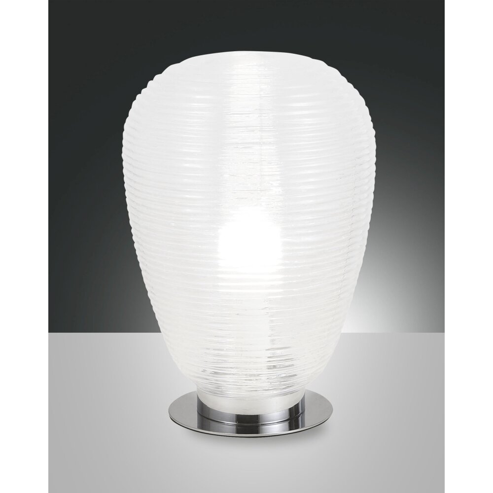 Fabas Luce Cora Tischleuchten Chrom, 1-flammig main product photo