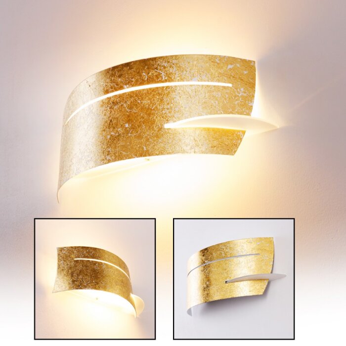 Novara Wandleuchte Gold, 1-flammig Novara Wandleuchte Gold, 1-flammig