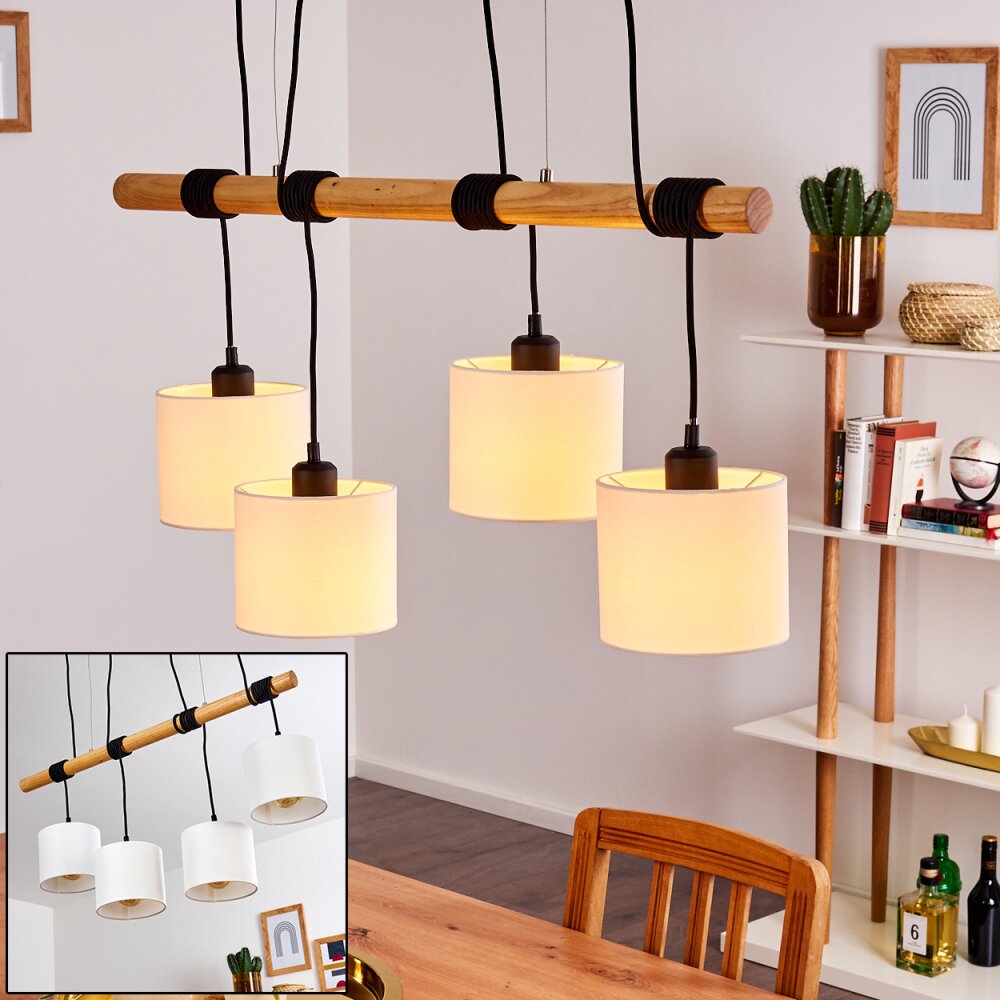 Sambia Pendelleuchte Braun, Schwarz, 4-flammig main product photo