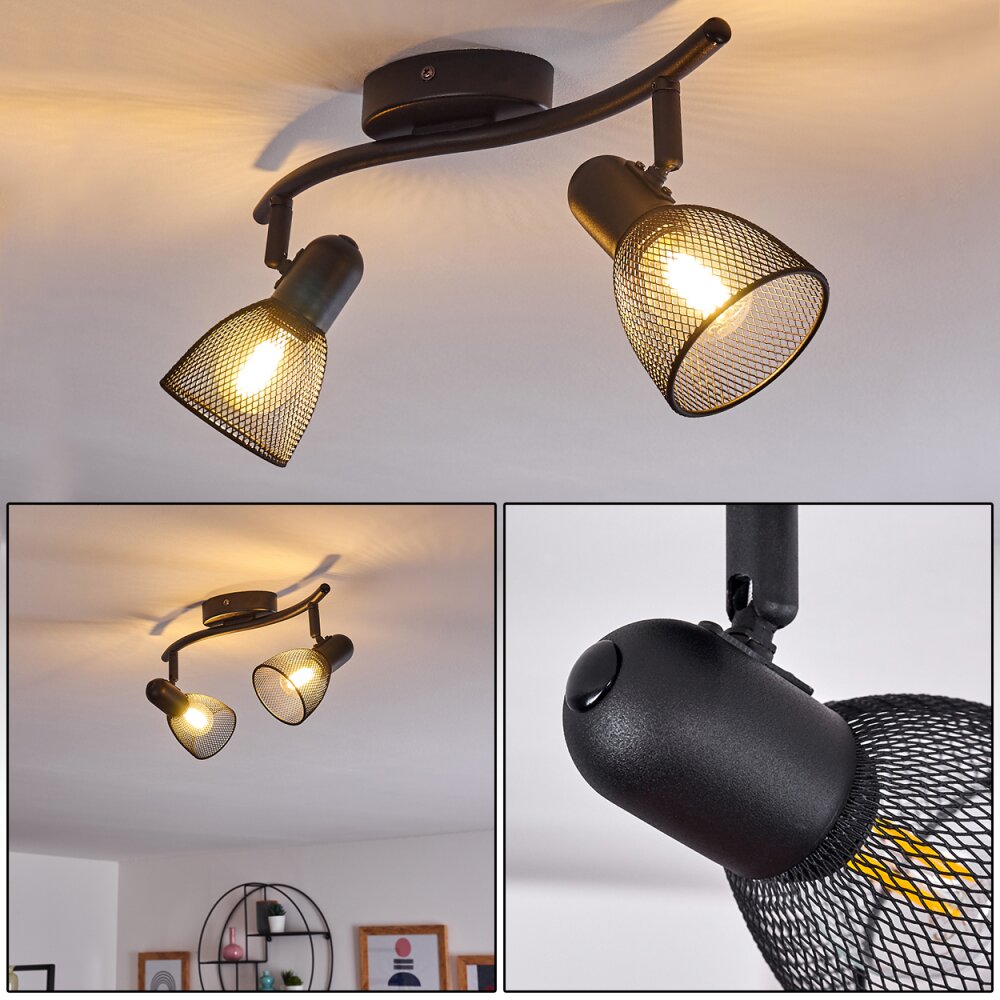 Malawi Deckenleuchte Schwarz, 2-flammig main product photo