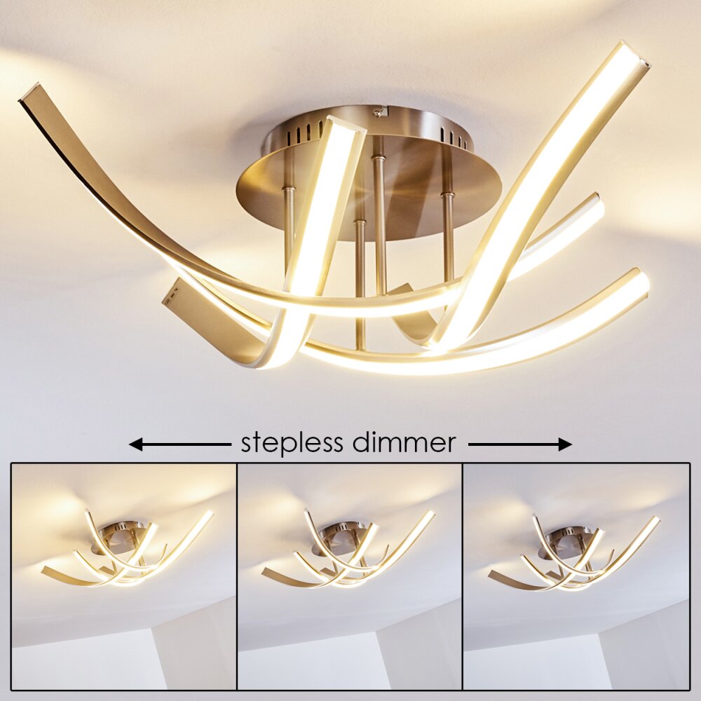 Aranu Deckenleuchte LED Nickel-Matt, 4-flammig main product photo
